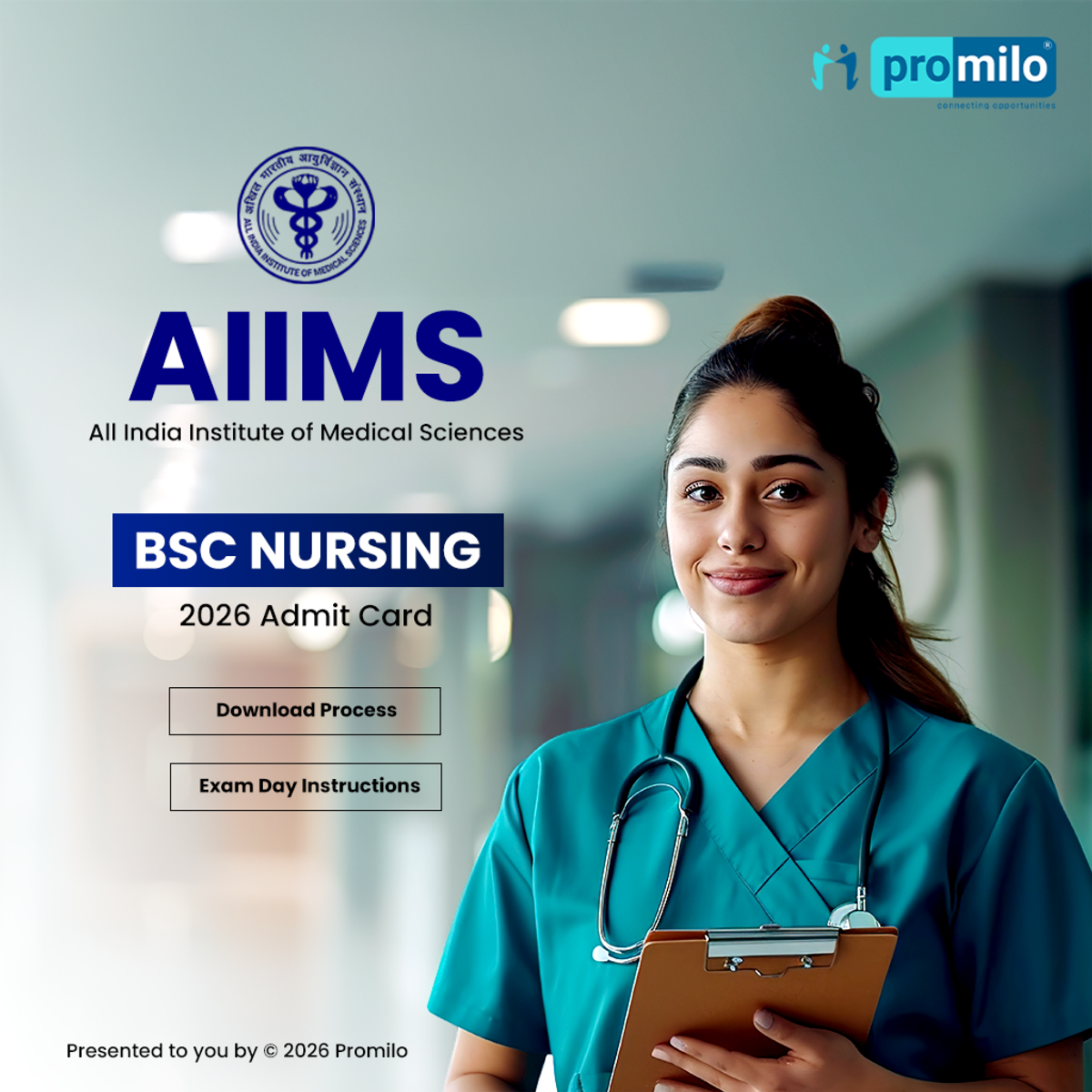 AIIMS BSc Nursing 2026 Admit Card: Download Process, Exam Day Instructions